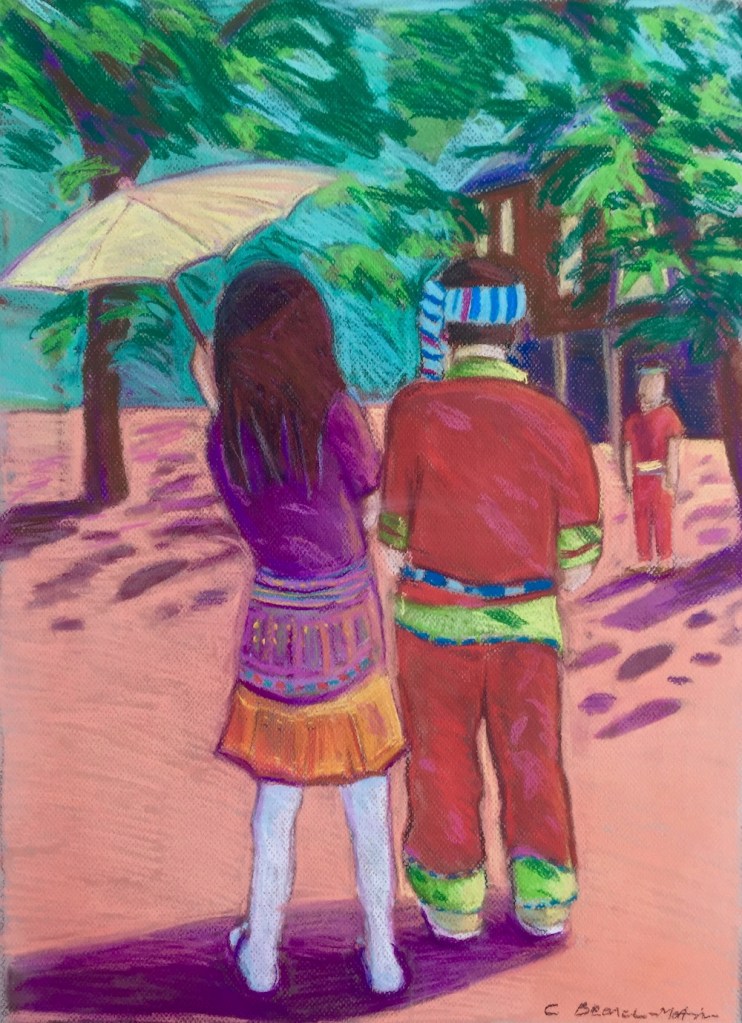 Mai Chau, Pastel, 50cm x 70cm