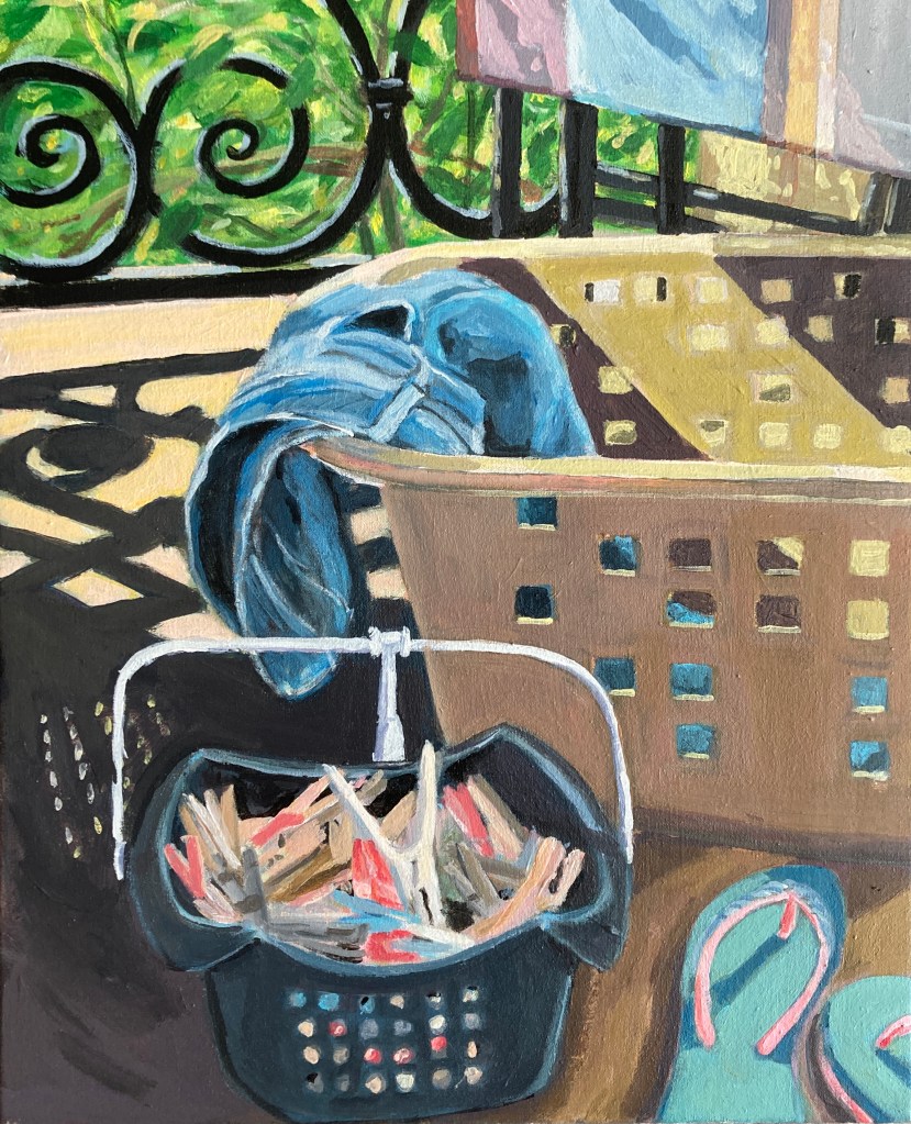Laundry Day, Acrylic on Canvas