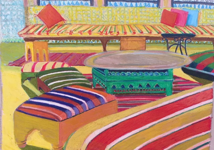 Tunisian Colors, Pastel, 50cm x 70cm