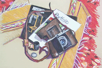 Voightlander, Oil Pastel, 70cm x 50cm