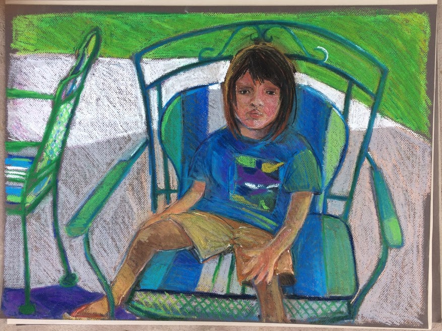 Emily, Pastel, 60cm x 80cm