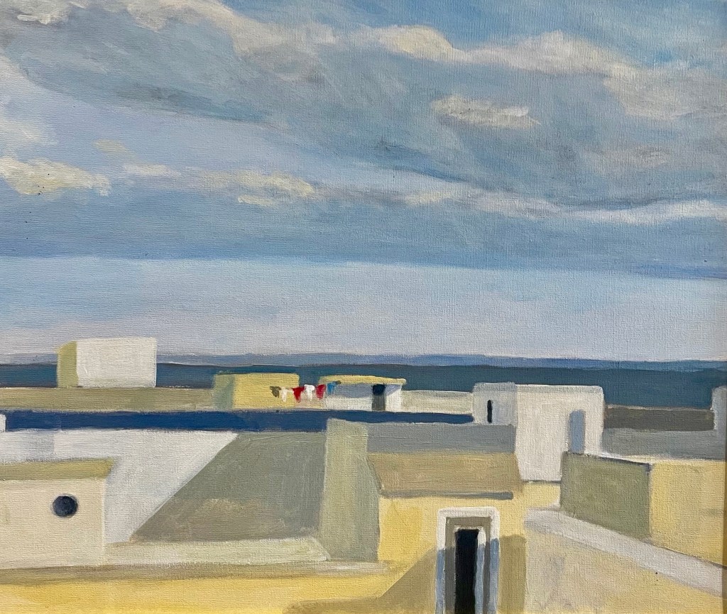 Tunisian Rooftops, Oil on Canvas